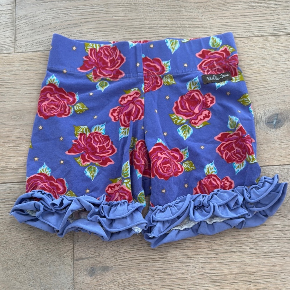Matilda Jane Purple Floral Ruffle Shorts